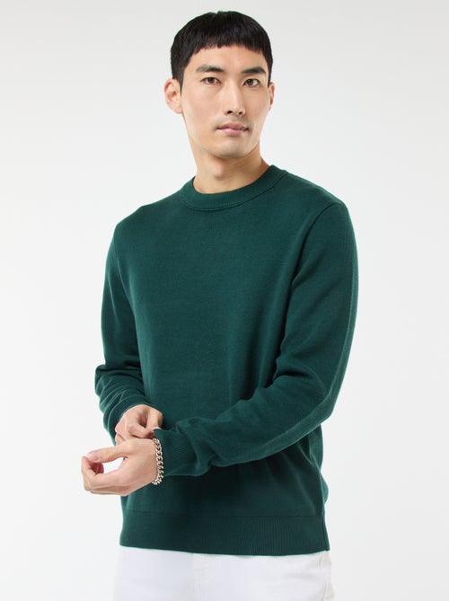 Effen trui met ronde hals - Kiabi