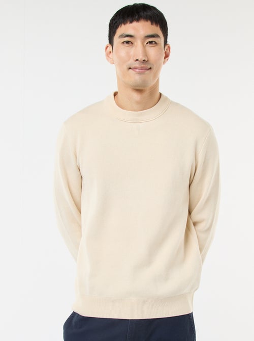 Effen trui met ronde hals - Kiabi