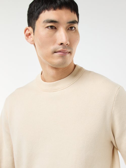 Effen trui met ronde hals - Kiabi