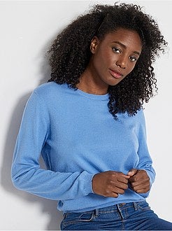 Effen trui van fijn tricot - Kiabi