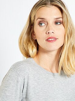 Effen trui van fijn tricot - Kiabi