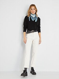 Effen trui van fijn tricot - Kiabi