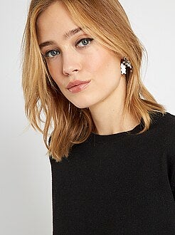 Effen trui van fijn tricot - Kiabi