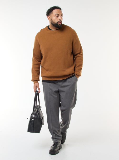 Effen trui van tricot - Kiabi