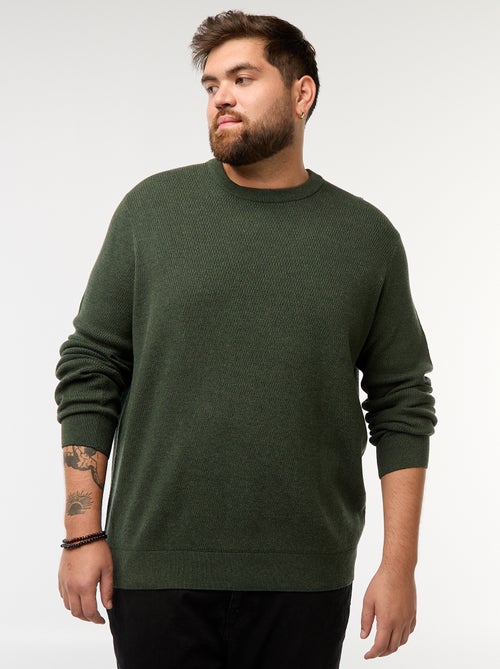 Effen trui van tricot - Kiabi