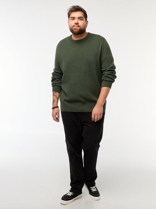 Effen trui van tricot - Kiabi