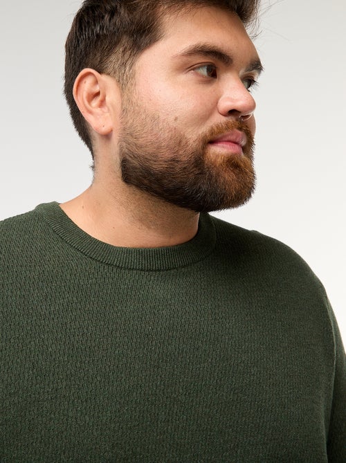 Effen trui van tricot - Kiabi