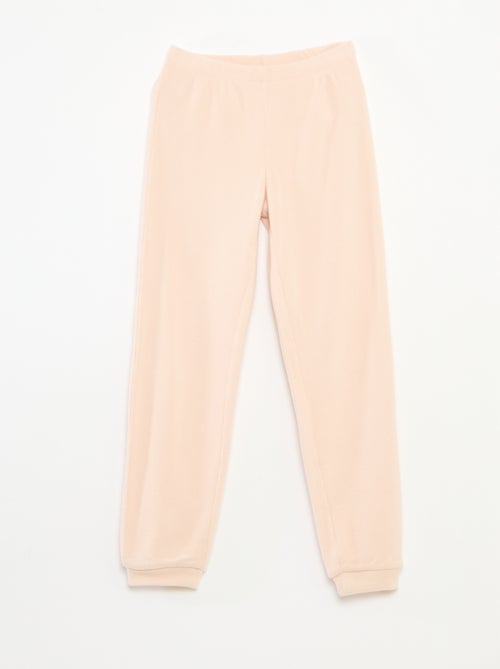 Effen, tweedelige pyjama van jersey - Kiabi