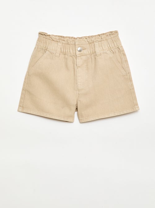 Effen twill short - Kiabi