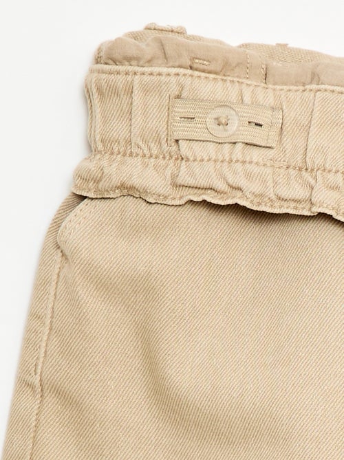 Effen twill short - Kiabi
