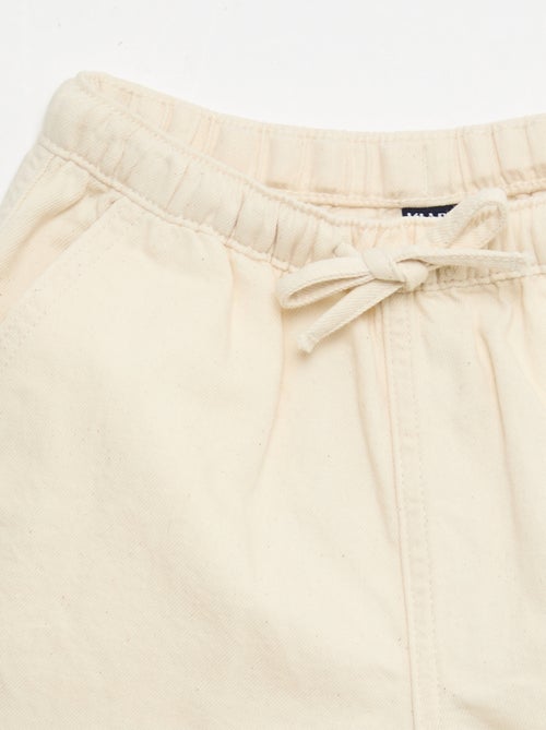 Effen twill short - Kiabi
