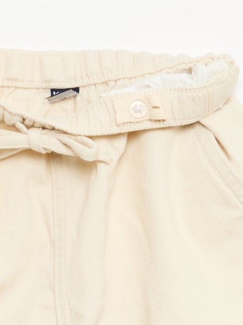 Effen twill short - Kiabi