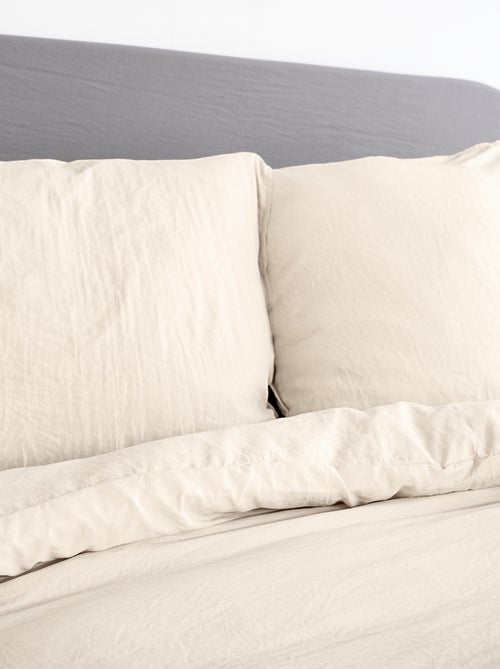 Effen, uiterst zachte dekbedset - Voor 1- of 2-persoonsbed - Kiabi