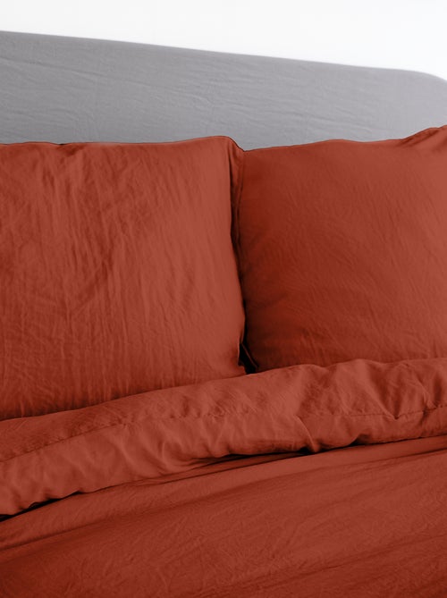 Effen, uiterst zachte dekbedset - Voor 1- of 2-persoonsbed - Kiabi