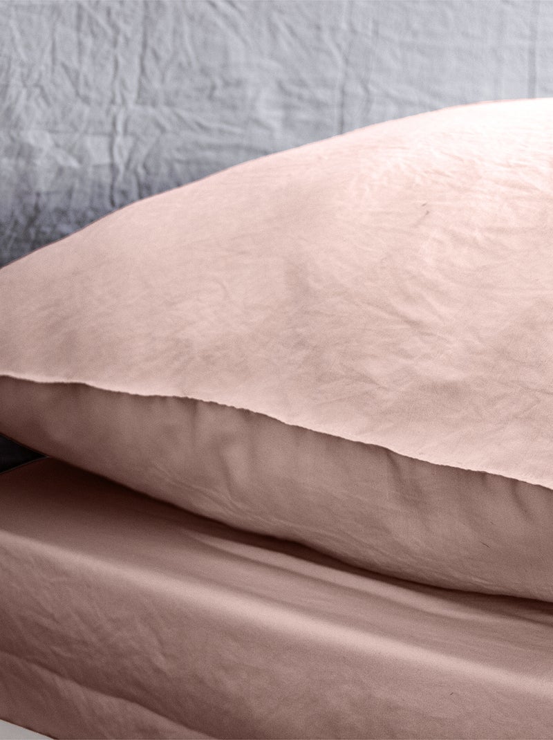 Effen, uiterst zachte dekbedset - Voor 1- of 2-persoonsbed ROSE - Kiabi