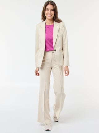 Effen uitlopende broek