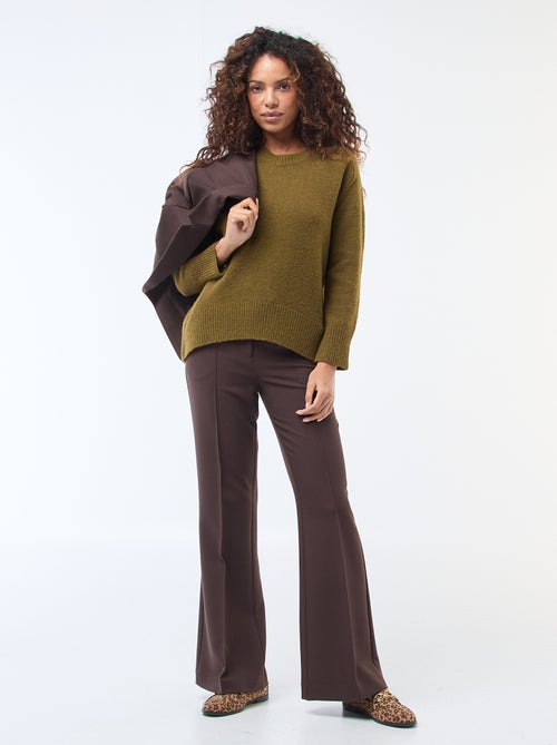 Effen uitlopende broek - Kiabi