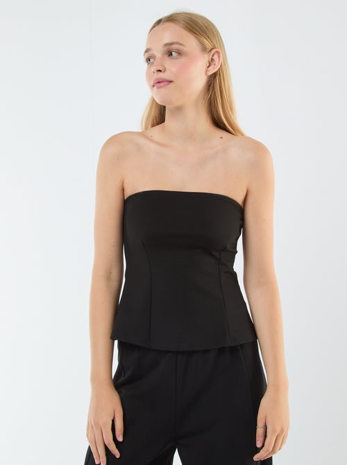 Effen uitlopende top - Kiabi