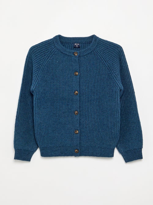 Effen vest met lange mouwen - Kiabi