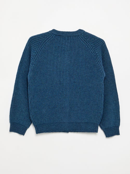 Effen vest met lange mouwen - Kiabi