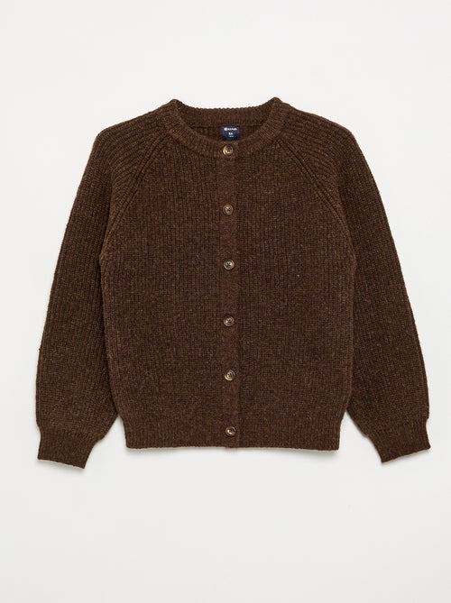 Effen vest met lange mouwen - Kiabi