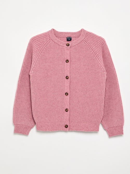 Effen vest met lange mouwen - Kiabi