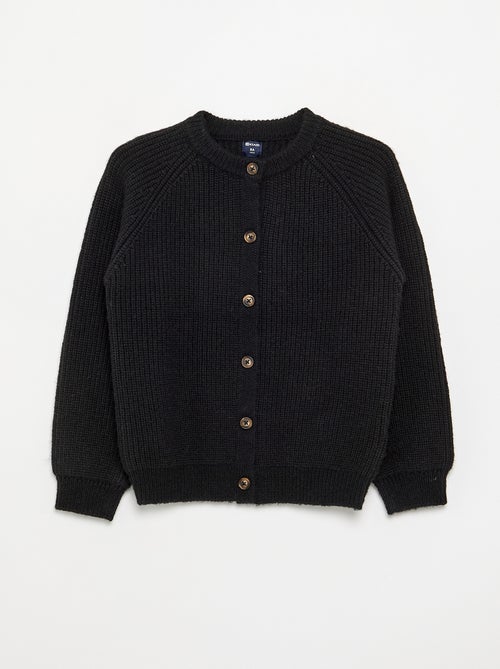 Effen vest met lange mouwen - Kiabi