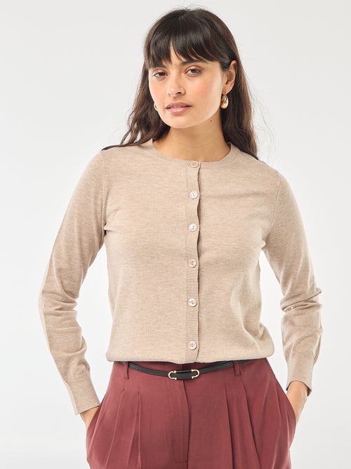 Effen vest met ronde hals - Kiabi