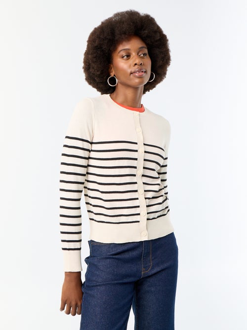 Effen vest met ronde hals - Kiabi