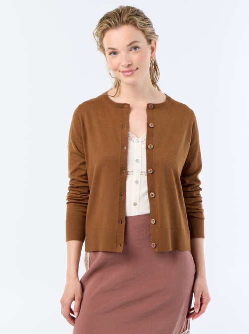 Effen vest met ronde hals - Kiabi