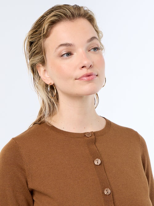 Effen vest met ronde hals - Kiabi