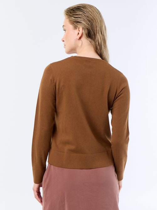 Effen vest met ronde hals - Kiabi