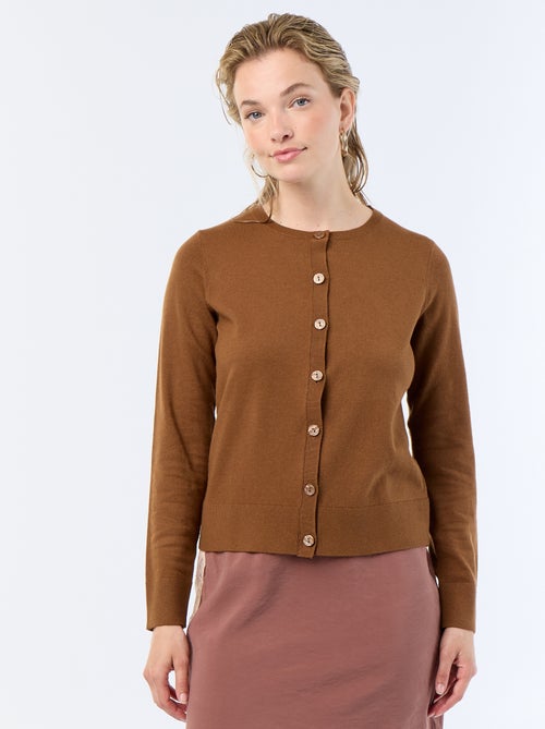 Effen vest met ronde hals - Kiabi