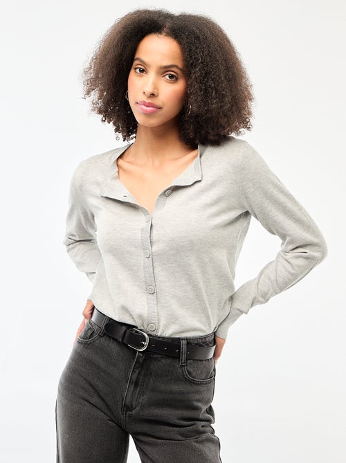 Effen vest met ronde hals - Kiabi