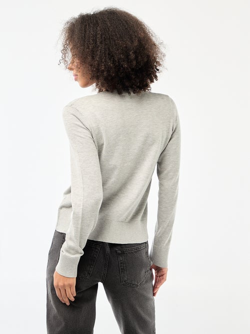 Effen vest met ronde hals - Kiabi