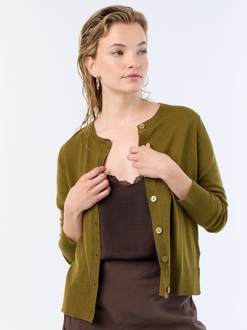 Effen vest met ronde hals - Kiabi