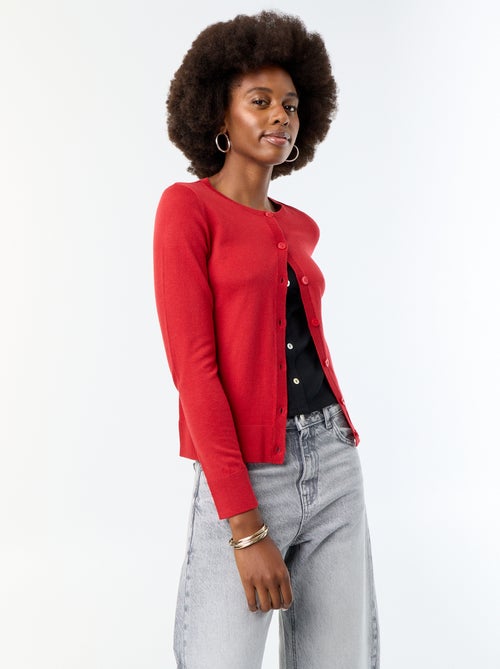 Effen vest met ronde hals - Kiabi