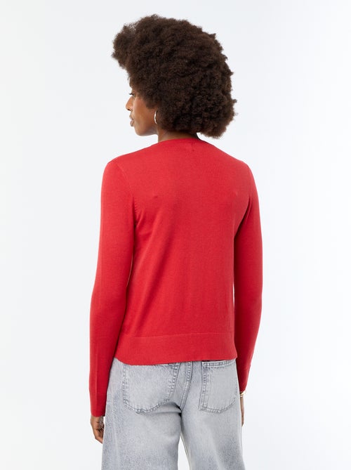 Effen vest met ronde hals - Kiabi