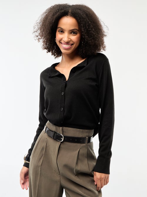 Effen vest met ronde hals - Kiabi