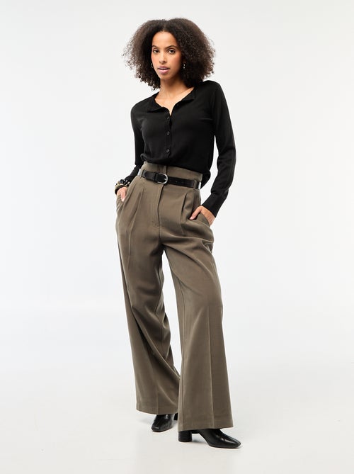 Effen vest met ronde hals - Kiabi