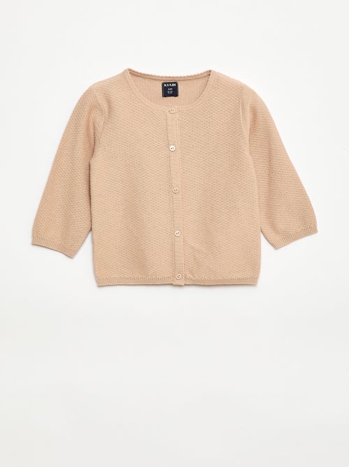 Effen vest van dun gebreid tricot - Kiabi