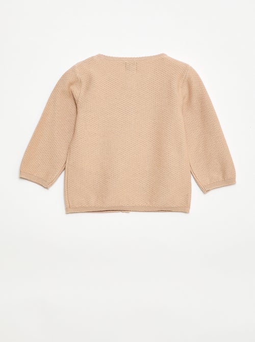 Effen vest van dun gebreid tricot - Kiabi