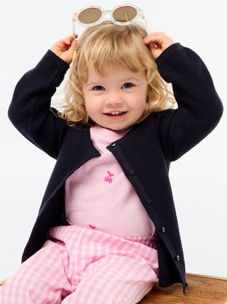 Effen vest van dun gebreid tricot