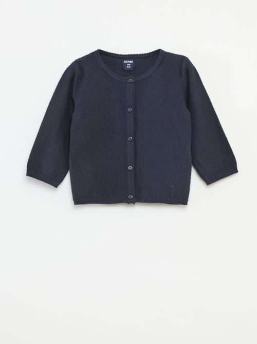 Effen vest van dun gebreid tricot - Kiabi