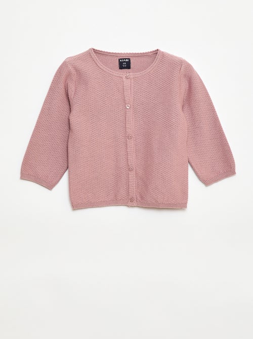 Effen vest van dun gebreid tricot - Kiabi