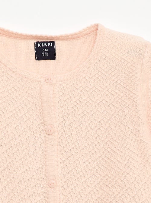 Effen vest van dun gebreid tricot - Kiabi