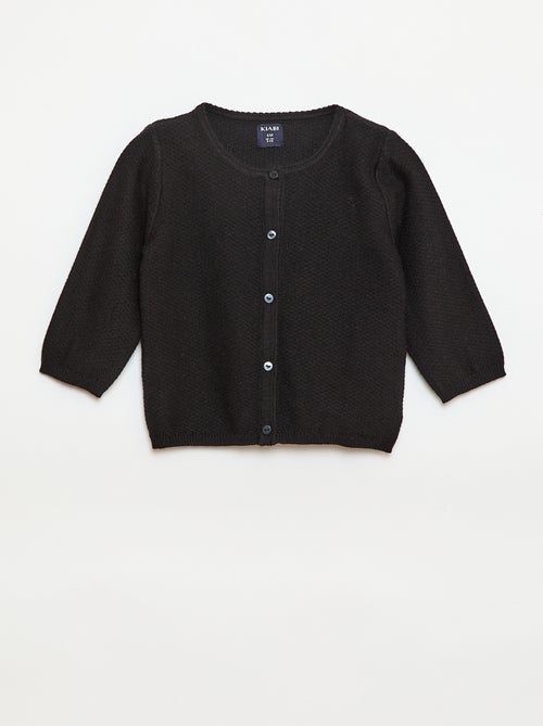 Effen vest van dun gebreid tricot - Kiabi