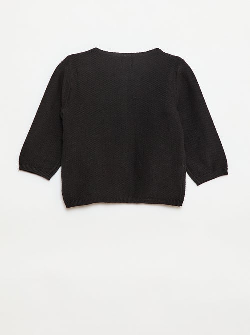 Effen vest van dun gebreid tricot - Kiabi