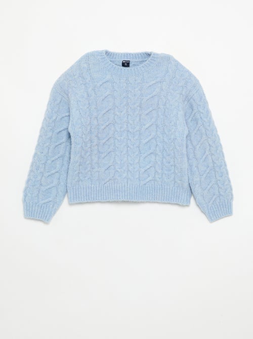 Effen vest van fantasiebreisel - Kiabi