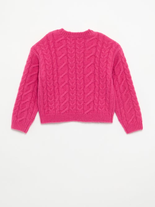 Effen vest van fantasiebreisel - Kiabi